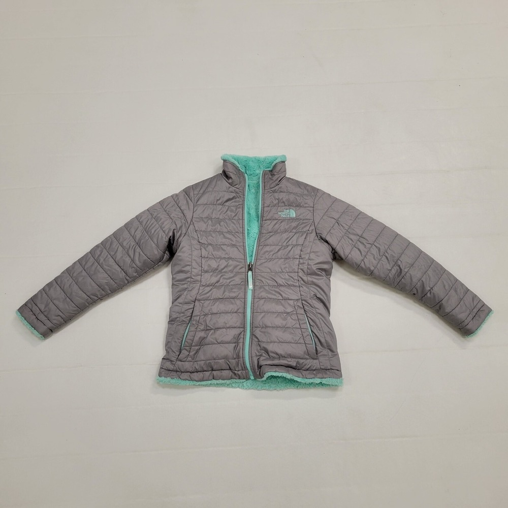 The North Face Girl's‎ Reversible jacket Coat Sz L 14/16 Youth Kids Down Sherpa